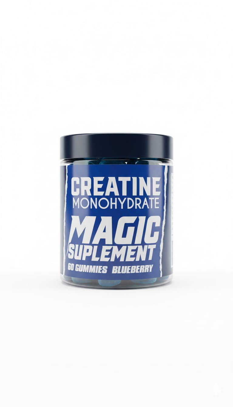 Magic Supplement — Creatina en Gomitas | Sabor Blueberry | 60 Gummies