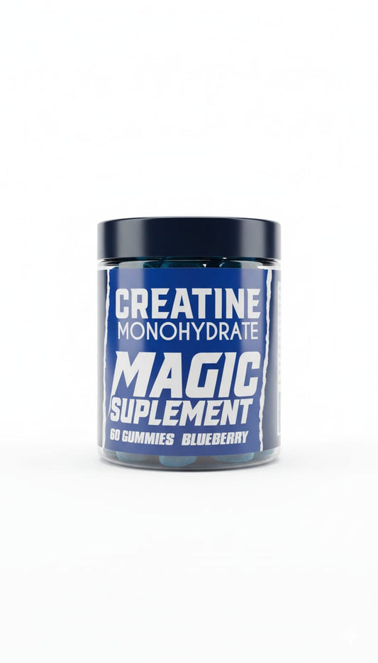 Magic Supplement — Creatina en Gomitas | Sabor Blueberry | 60 Gummies